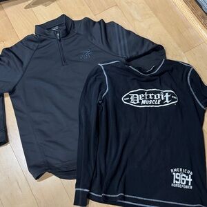 Detroit auto show bundle -- adidas 1/4 zip and thermal long sleeve shirt
